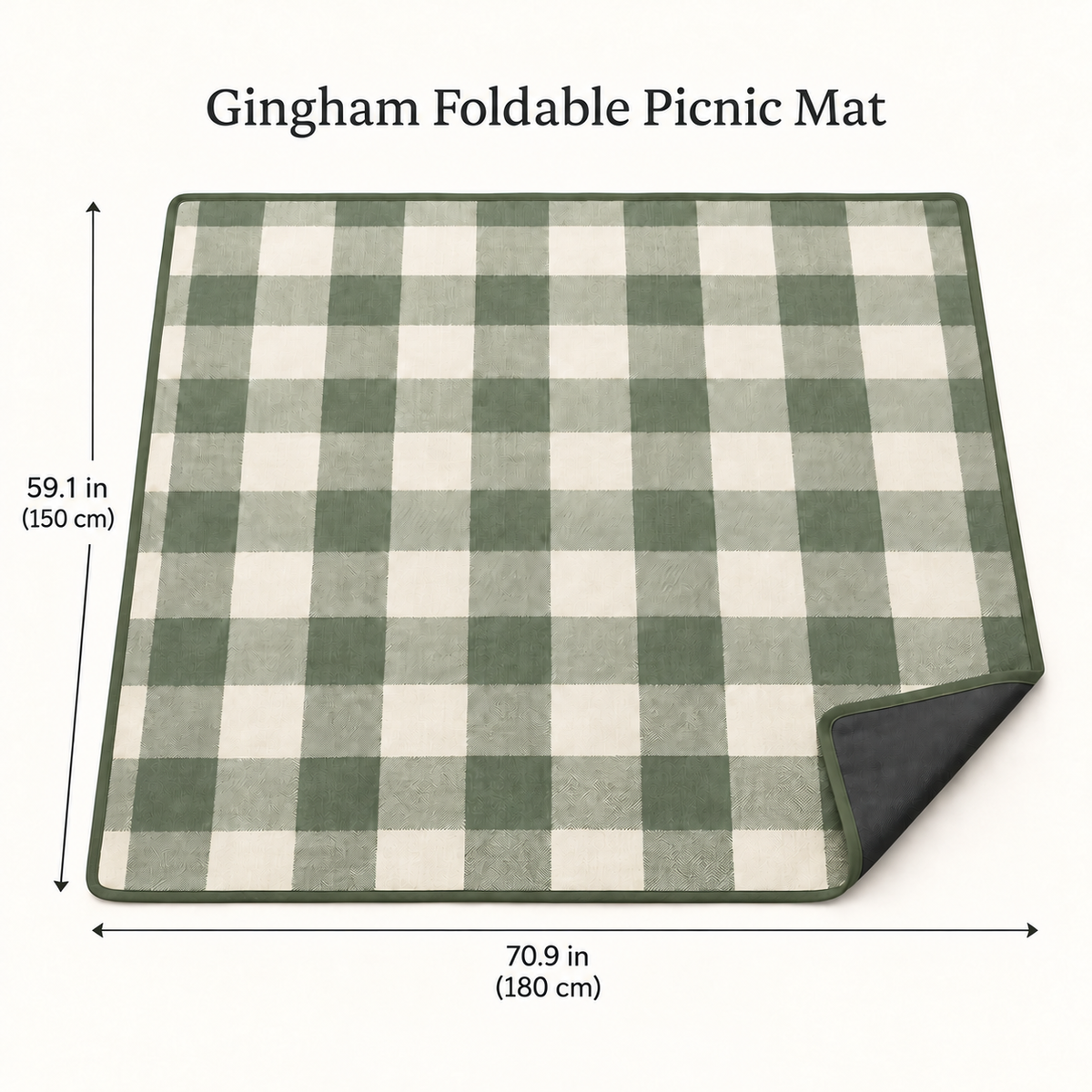Gingham Foldable Picnic Mat