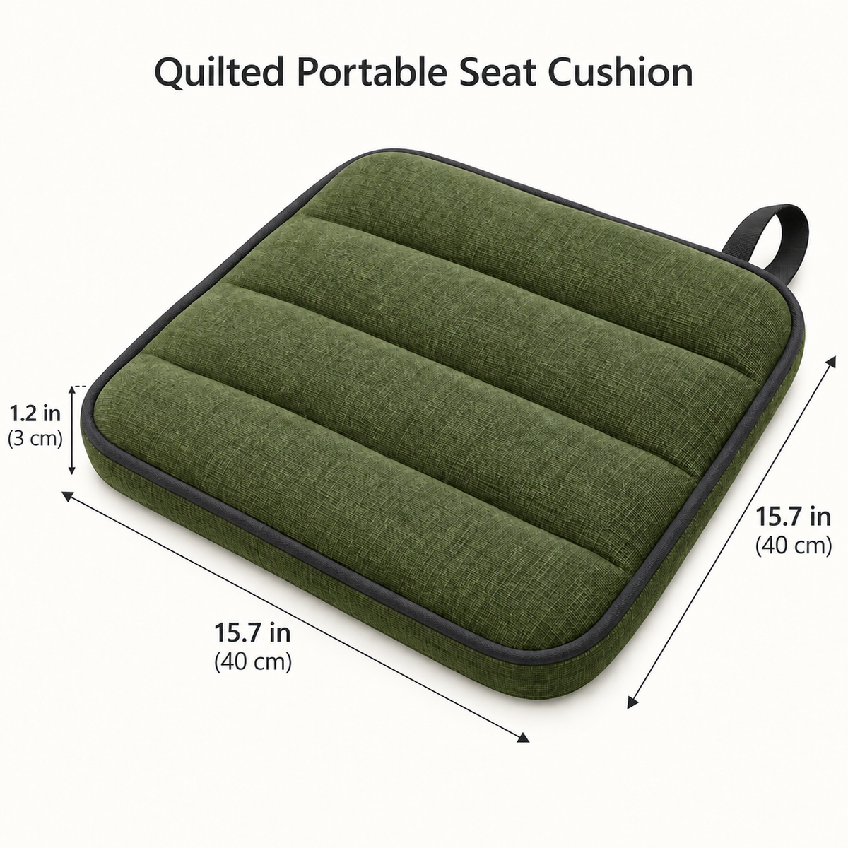 Quilted Portable Seat Cushion